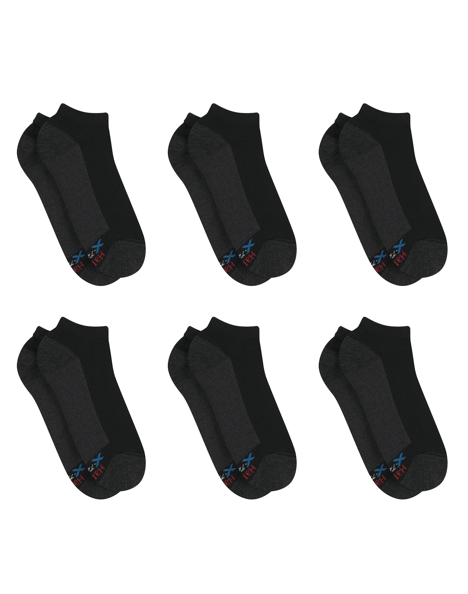 Hanes Low Cut 6-Pack Socks Ultimate Men's FreshIQ X-Temp Ultra Cushion ...