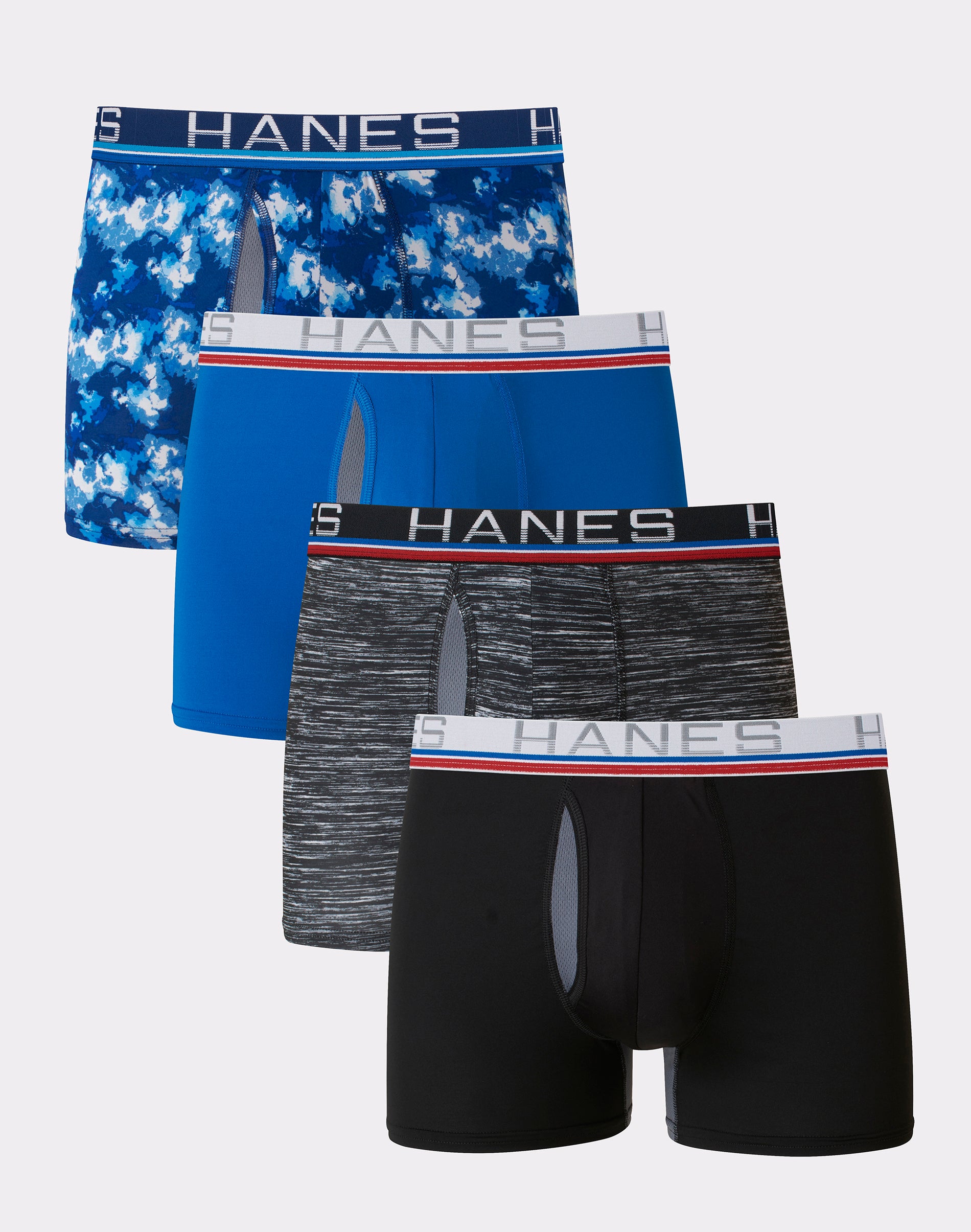 Hanes Sport™ Total Support Pouch® Men's Underwear Trunks Pack, XTemp
