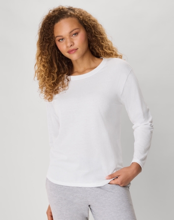 Hanes Originals Tri-Blend Women's Long Sleeve T-Shirt, Relaxed Fit
