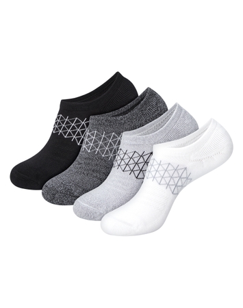 Hanes Absolute Active Women's No-Show Socks Pack - 4-Pack - Moisture-Wicking