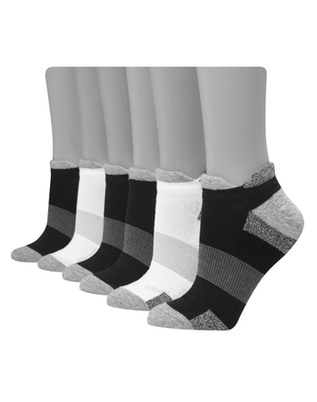 Hanes Women's Performance Heel Shield Socks, Cushioned, 6-Pairs