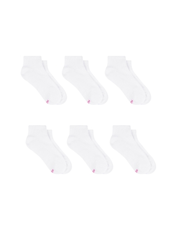 Hanes Moves Women's Ankle Socks, X-Temp, Shoe Sizes 8-10, 6-Pairs