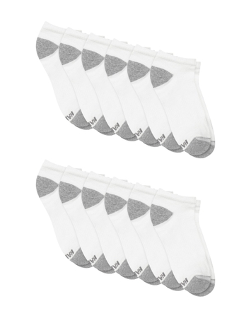 Hanes Active Men's Low-Cut Socks Pack, 12-Pack, X-Temp, Fresh IQ Odor Guard