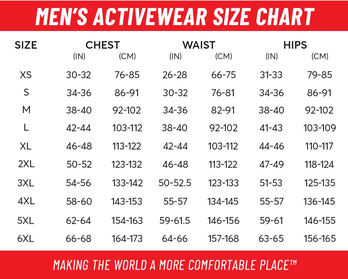 Hanes Men's Small Underwear Size Chart at Dorla Walker blog