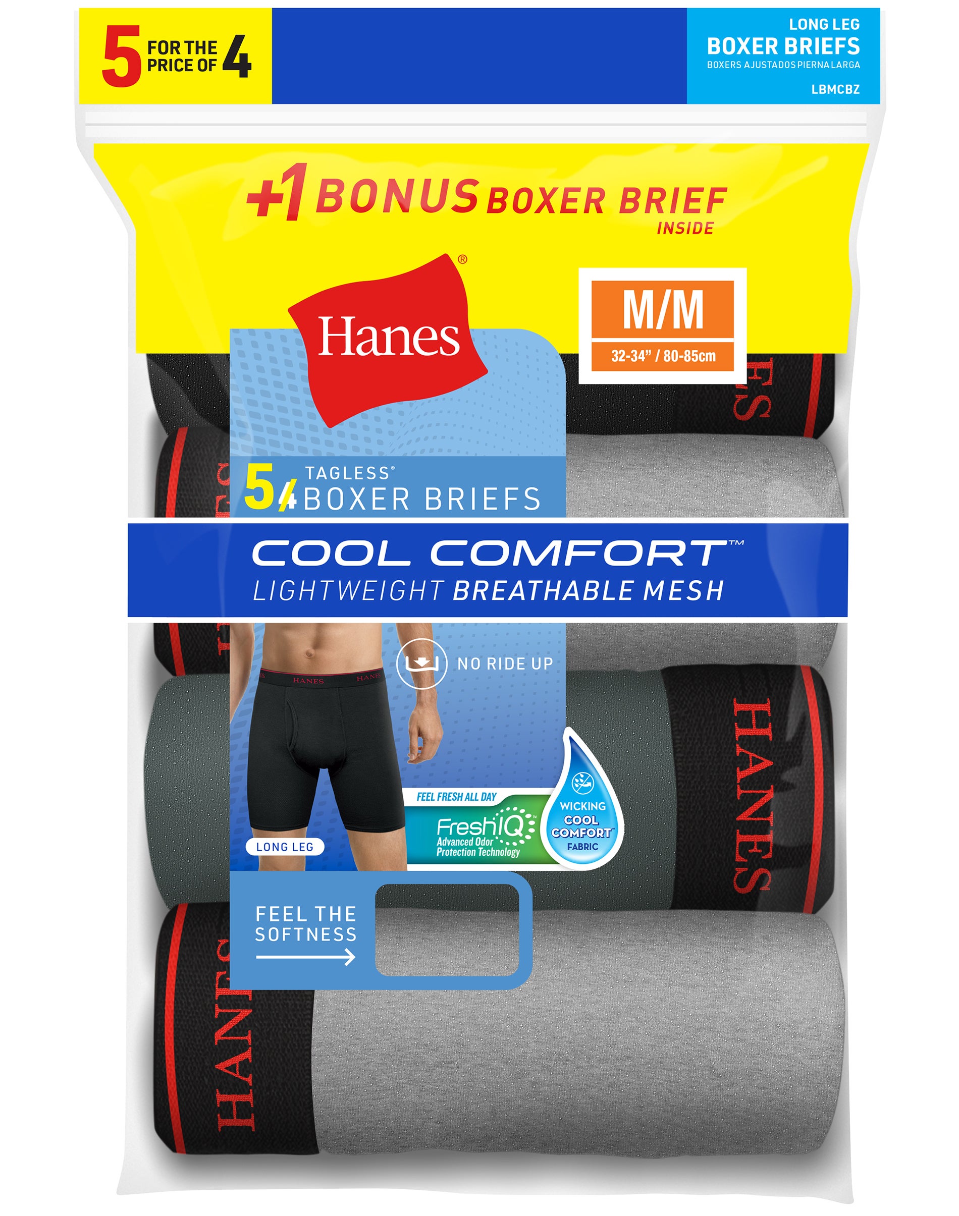 hanes men's cool comfort breathable mesh boxer brief