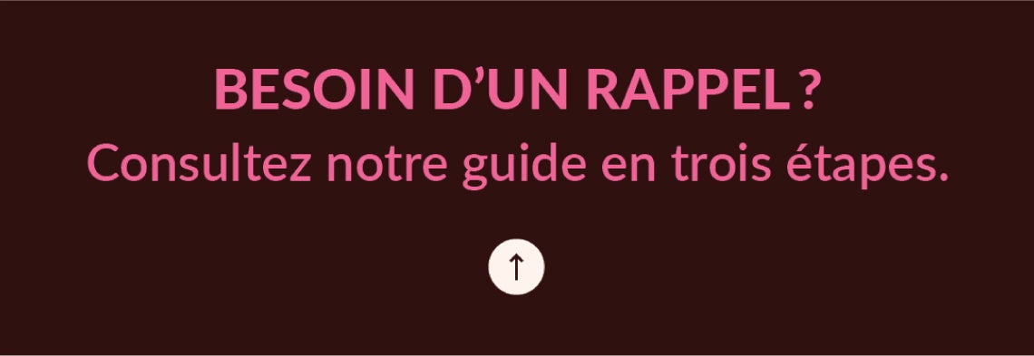 NEED A RECAP? Read Our Three-Step Guide.